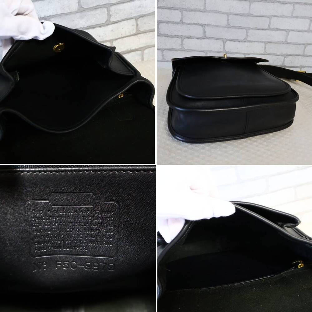 Vintage Coach Side Pack Black Rare Classic Bag - Picture 4 of 9